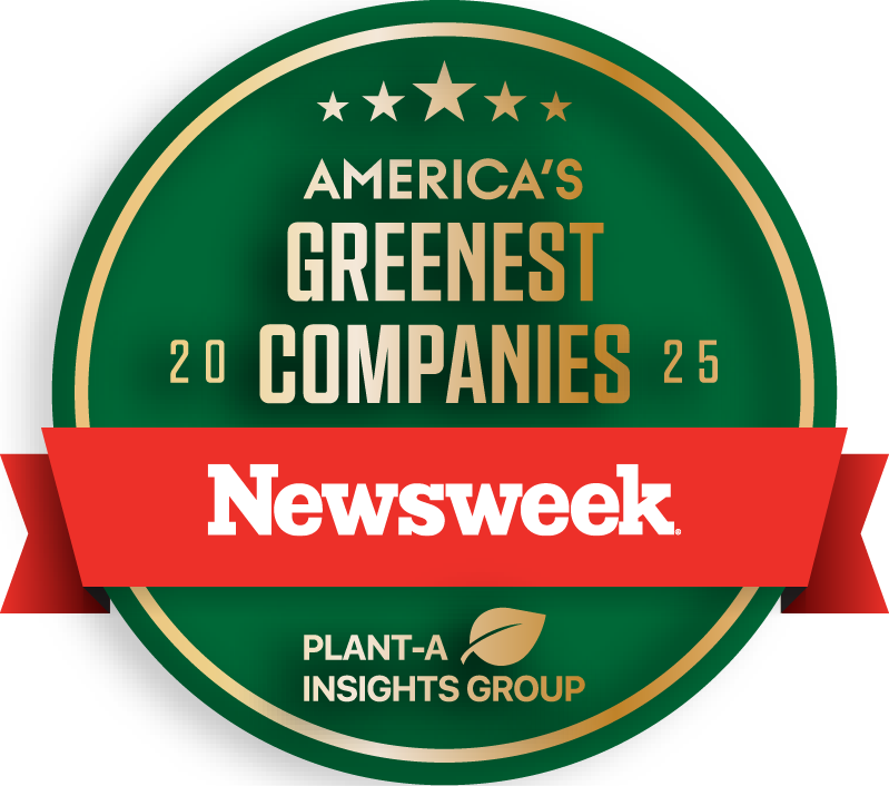 Newsweek award for America's Greenest Companies: Logo